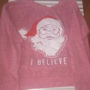 Pink Santa Long Sleeve Shirt